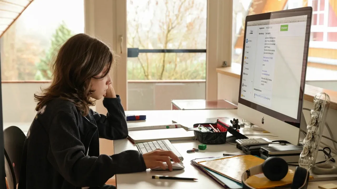 Mit SCHULE@BW lässt sich verpasster Unterrichtsstoff leicht von zu Hause aus nachholen.